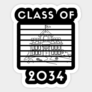 Class Of 2034, Congratulations Class Of 2034 Sticker